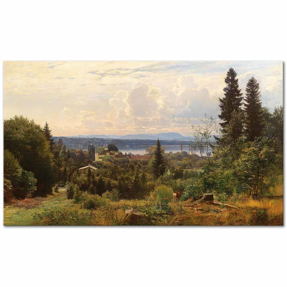 Summer's Day On Lake Starnberg by Anders Andersen-Lundby as Art Print