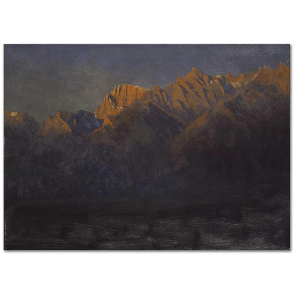 Albert Bierstadt Sierra Dağlarında Gün Doğumu Kanvas Tablo