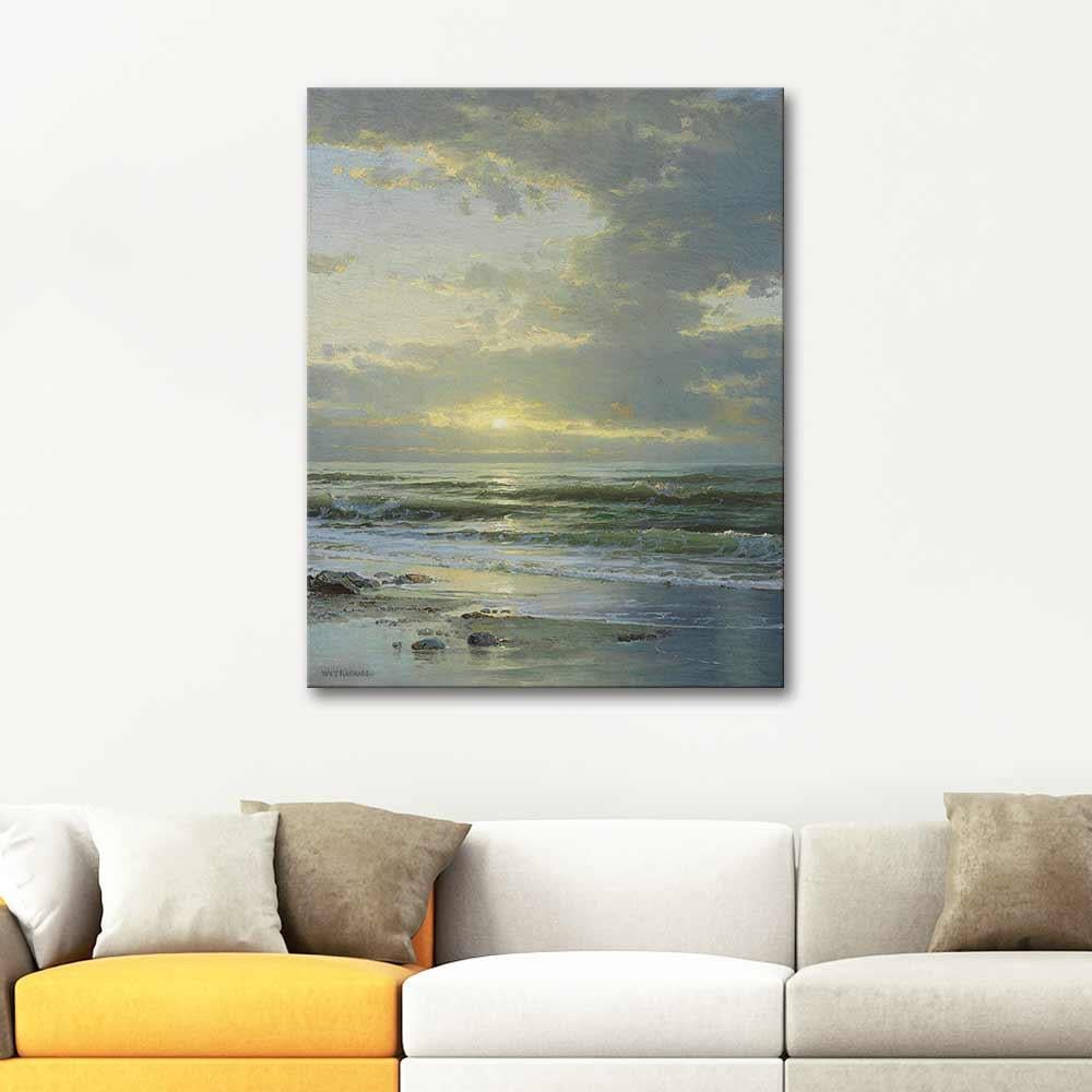Sunrise on the Beach by William Trost Richards as Art Print