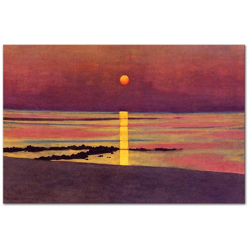 Felix Vallotton Denizde Gün Batımı Kanvas Tablo