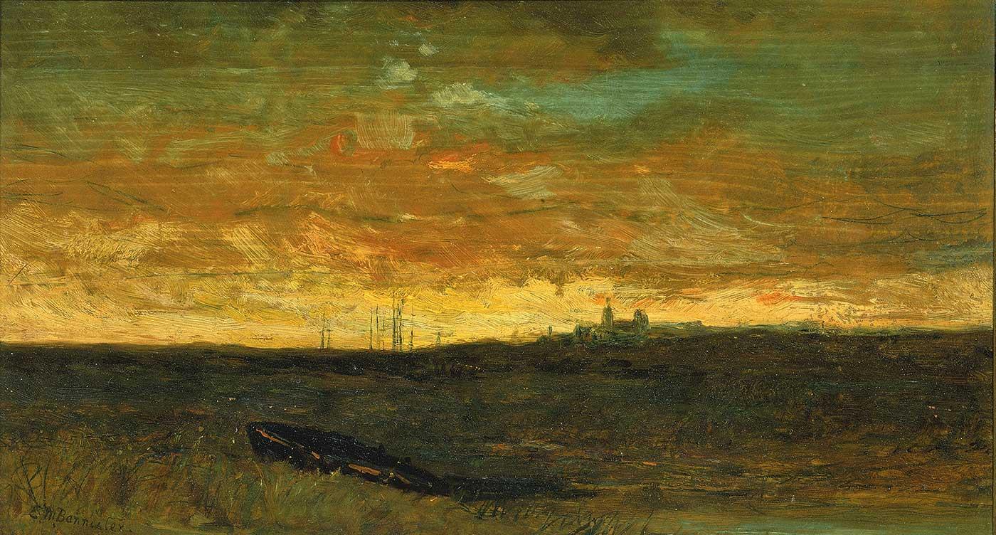 Edward Mitchell Bannister Gün Batımı Kanvas Tablo