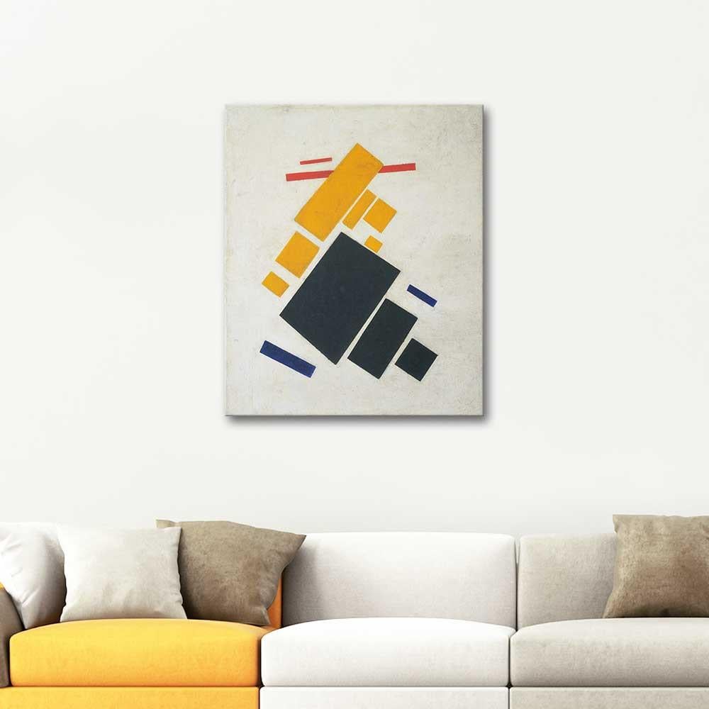 Kazimir Malevich Süprematik Kompozisyon Uçağın Uçuşu Kanvas Tablo