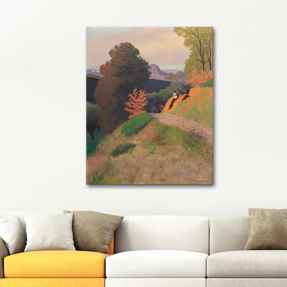 Surroundings of Cagnes in the Evening by Felix Vallotton as Art Print