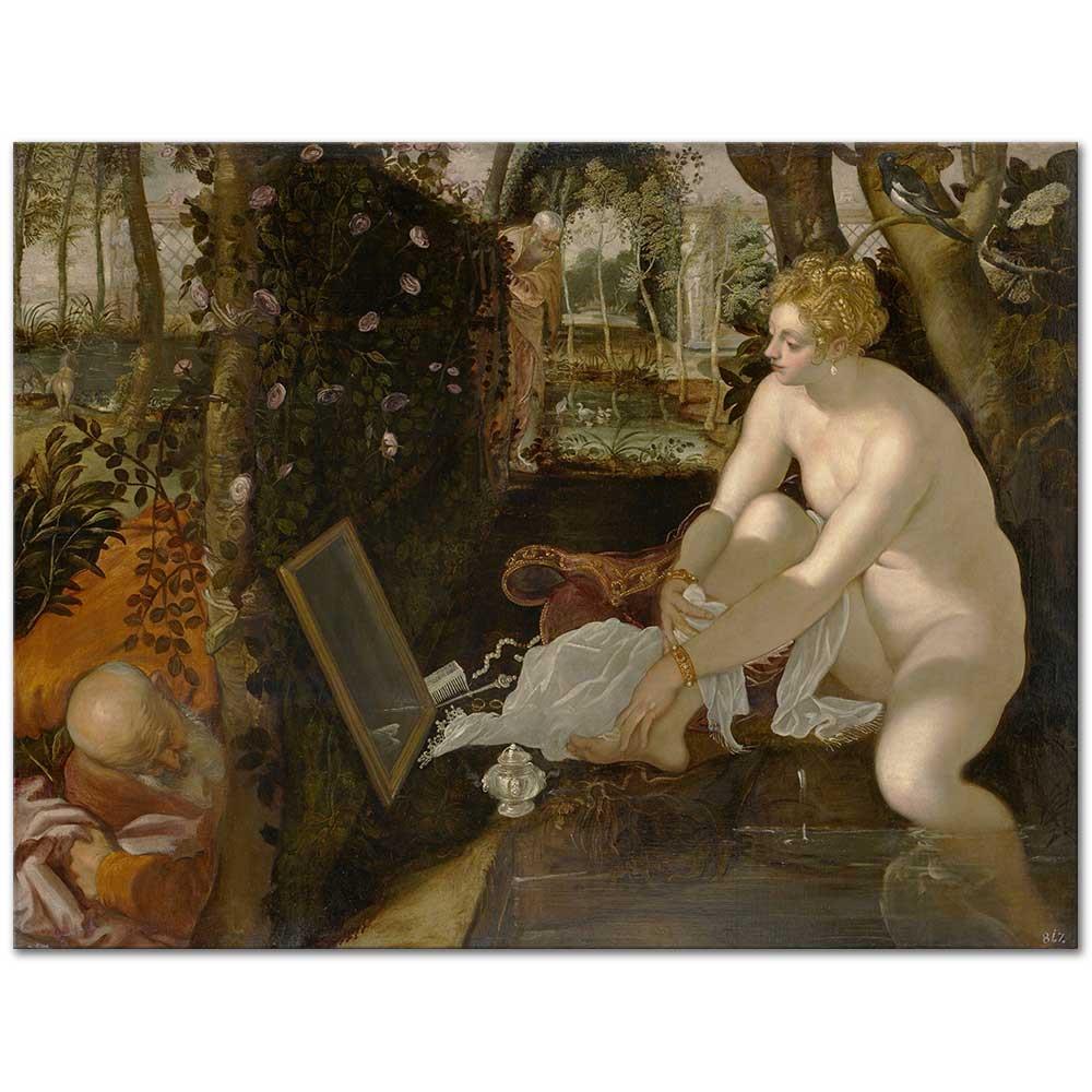 Susanna and the Elders by Jacopo Tintoretto as Art Print