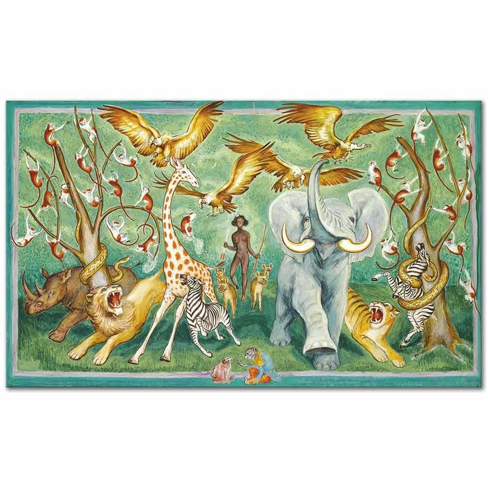 Nils Dardel Siyahi Diana Kanvas Tablo