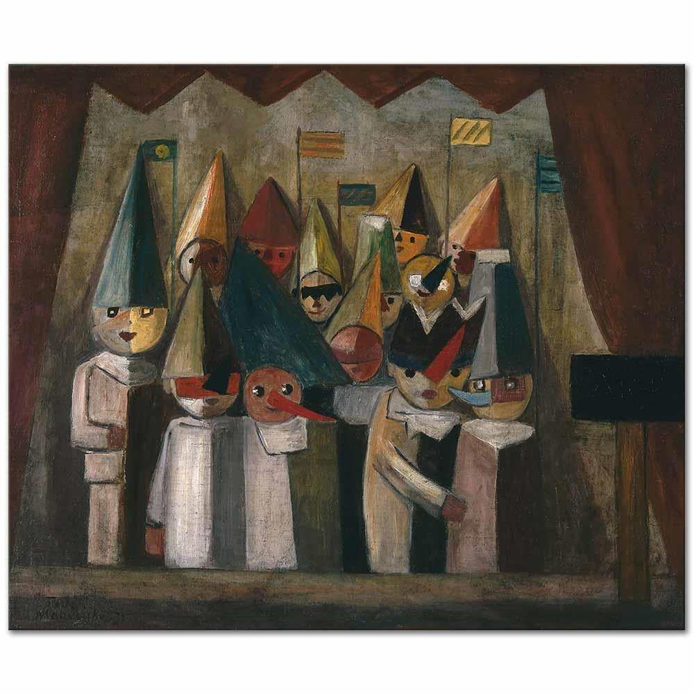 Tadeusz Makowski Çocukların Tiyatrosu Kanvas Tablo