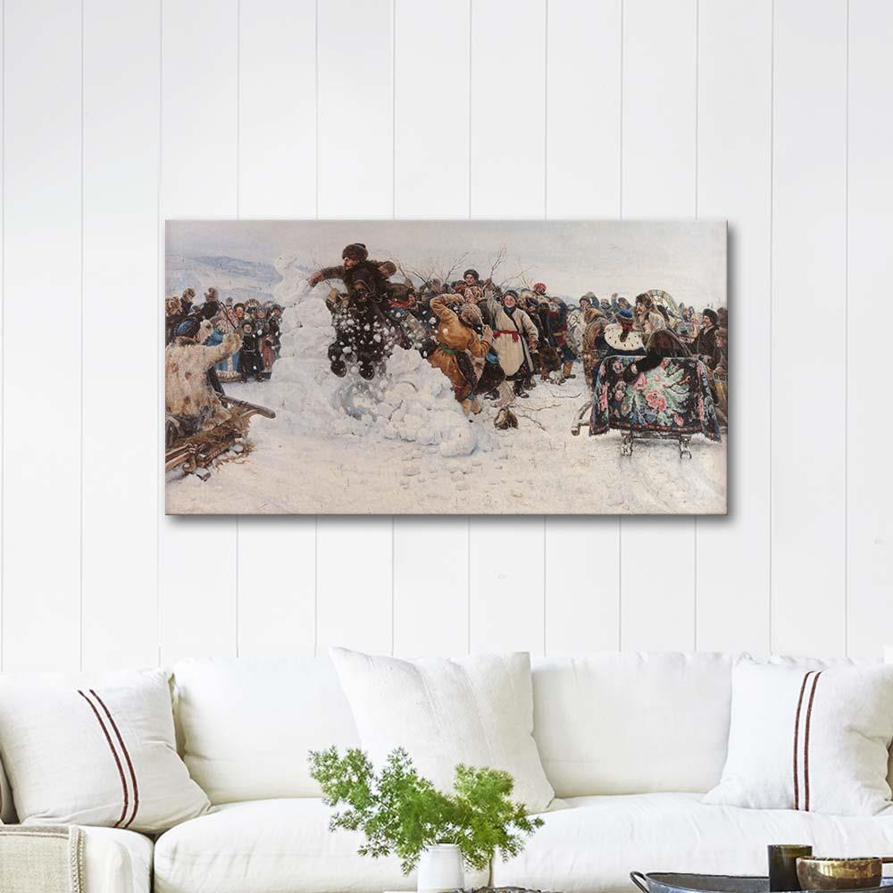 Vasily Surikov Karda Oyun Kanvas Tablo