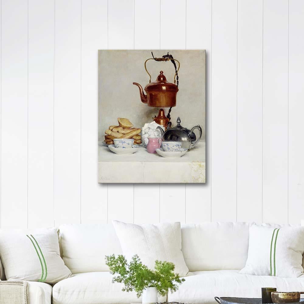 Tea Service by Albert Anker as Art Print