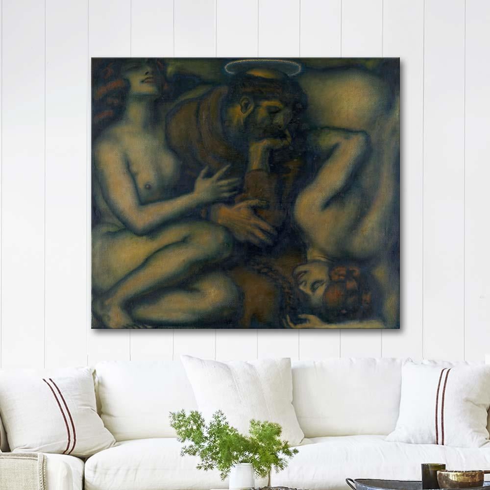 Temptation by Franz von Stuck as Art Print