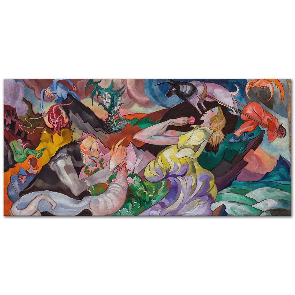 Temptation of St Anthony by Stanisław Ignacy Witkiewicz as Art Print