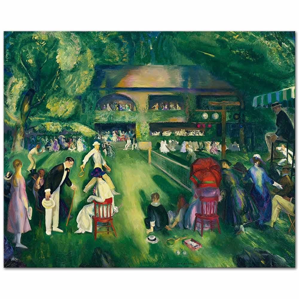 Tennis at Newport by George Wesley Bellows as Art Print