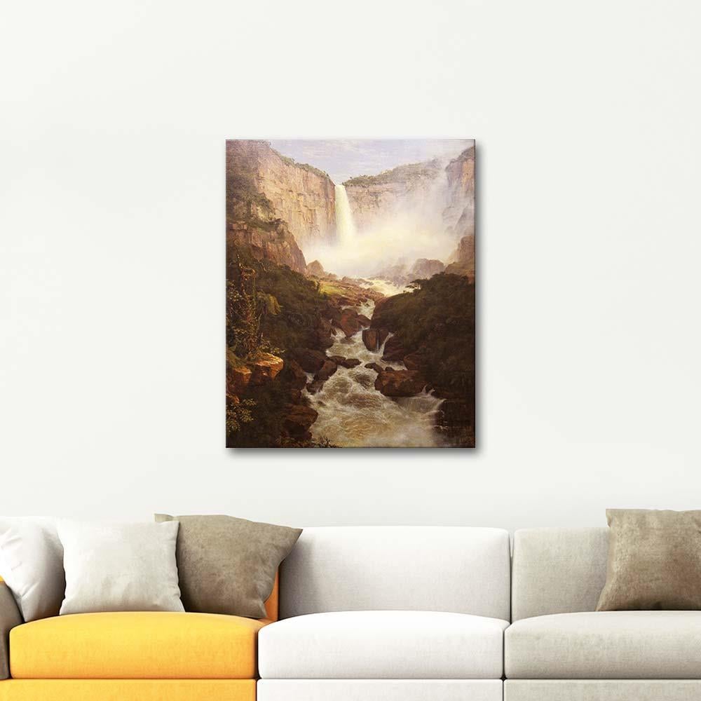 Frederic Edwin Church Tequendama Şelalesi Kanvas Tablo