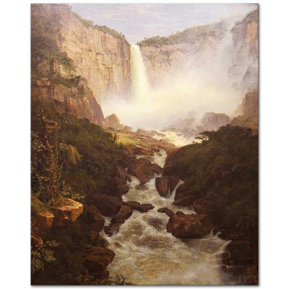 Frederic Edwin Church Tequendama Şelalesi Kanvas Tablo