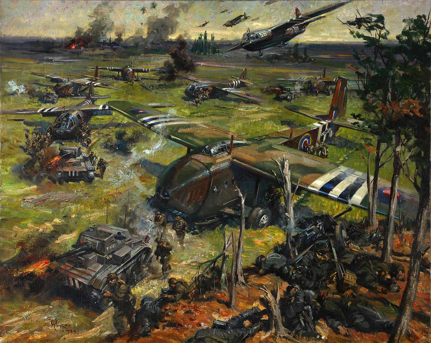 Invasion Scene in Far East by Terence Tenison Cuneo