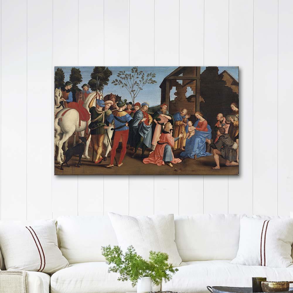 The Adoration of the Kings by Raphael as Art Print
