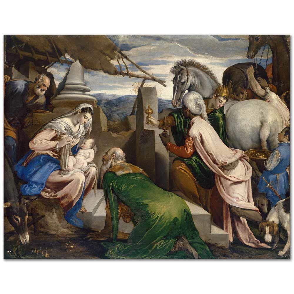 Jacopo Bassano Kahinlerin Tazimi Kanvas Tablo