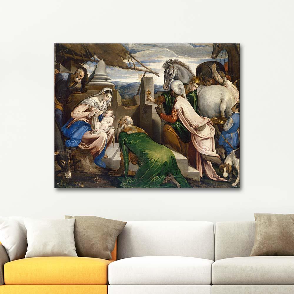 Jacopo Bassano Kahinlerin Tazimi Kanvas Tablo