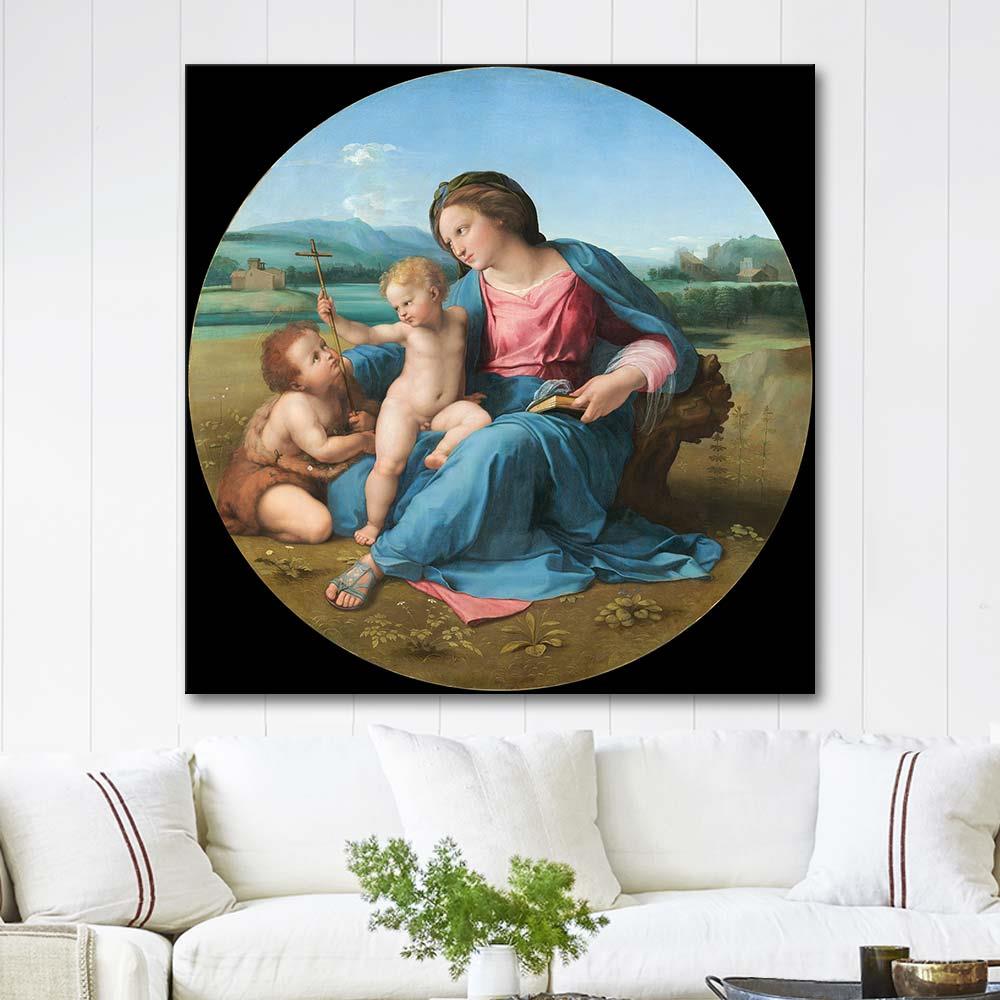 Raphael Alba Madonna'sı Kanvas Tablo
