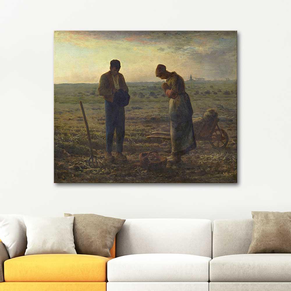 Jean François Millet Akşam Duası Kanvas Tablo