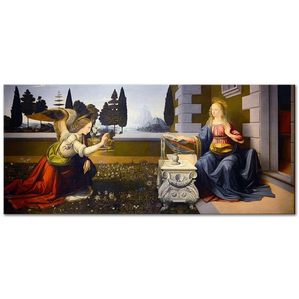 The Annunciation by Leonardo da Vinci as Art Print