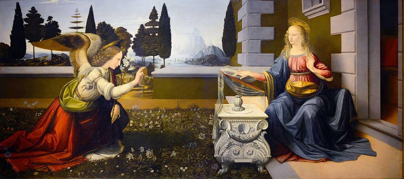 The Annunciation by Leonardo da Vinci