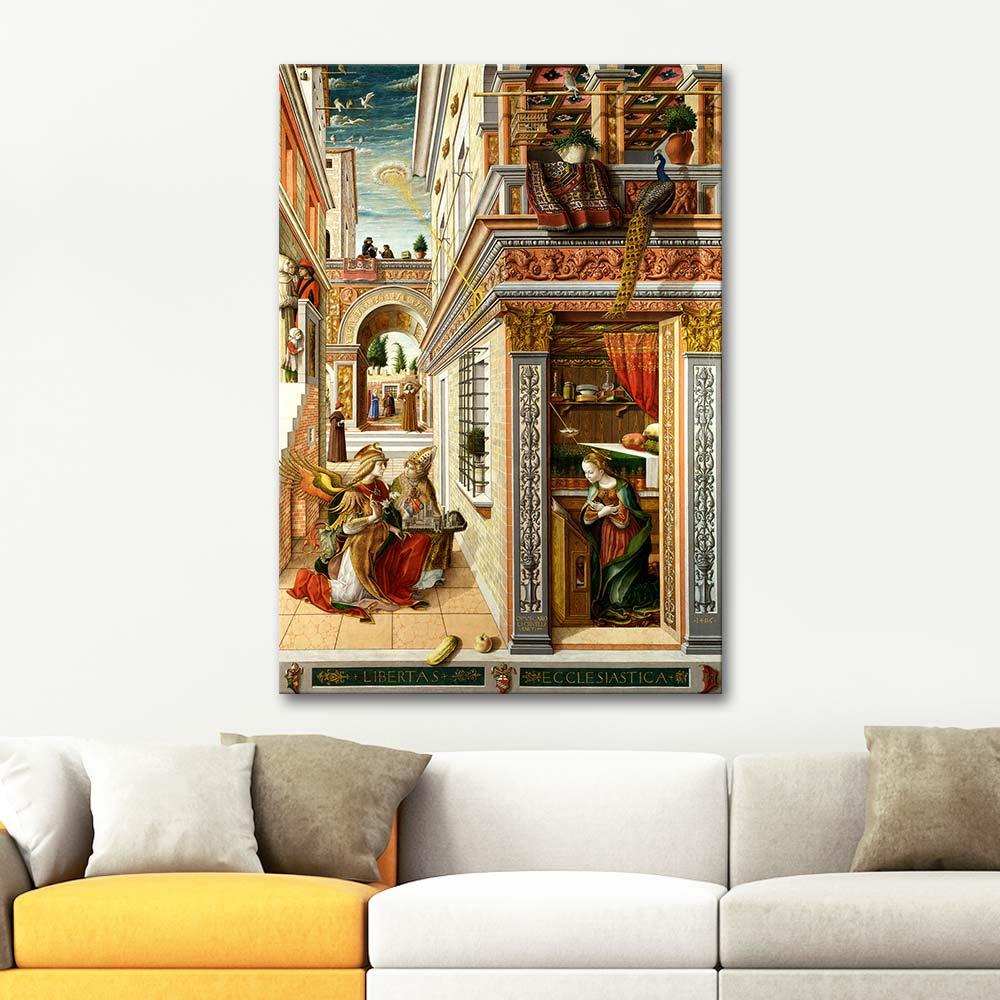 The Annunciation with Saint Emidius by Carlo Crivelli as Art Print