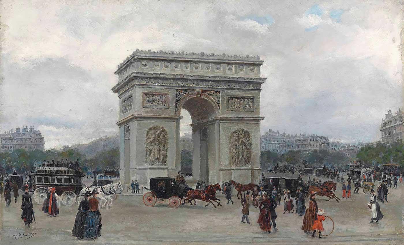 The Arc the Triomphe Paris by Ulpiano Checa y Sanz