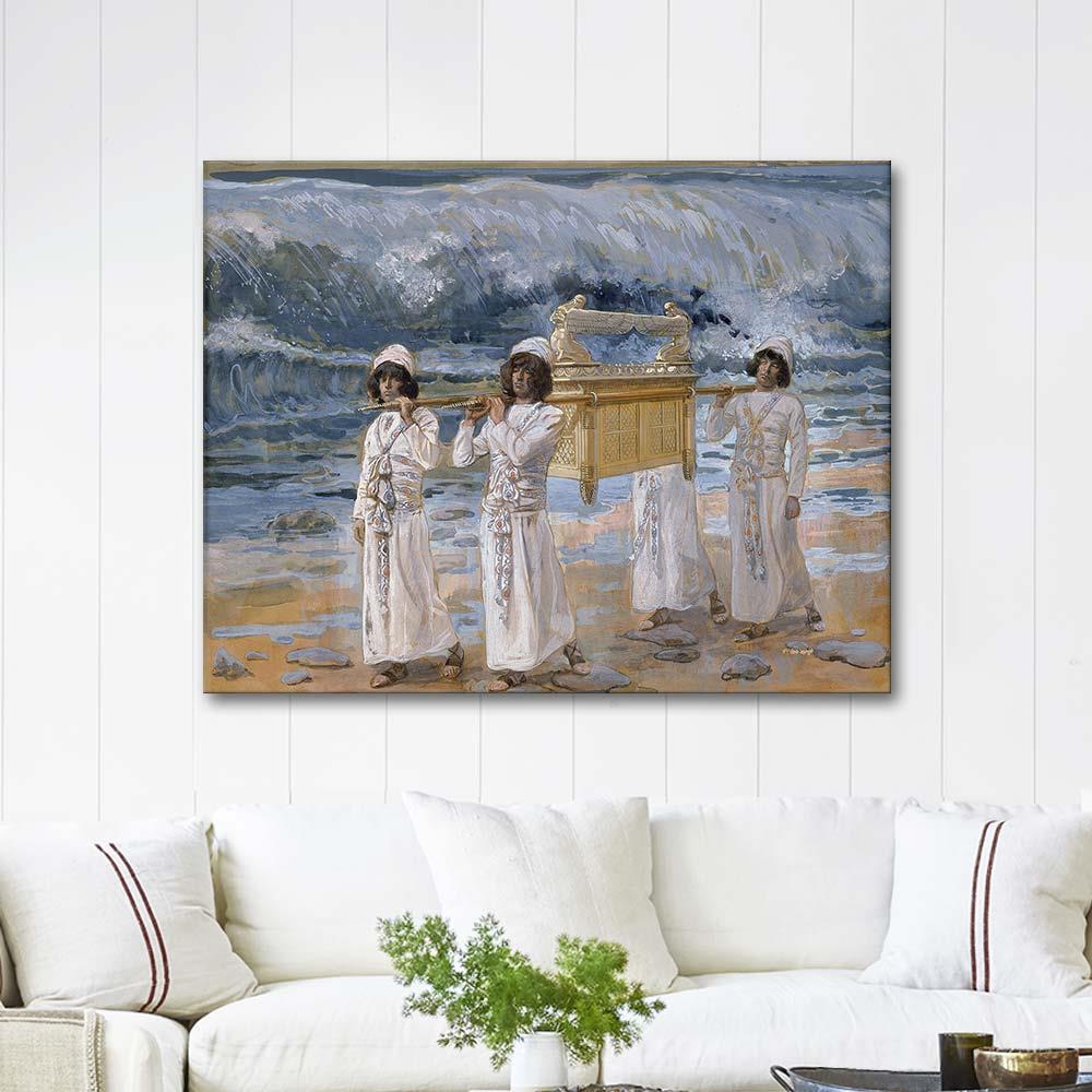 The Ark Passes Over the Jordan by James Tissot as Art Print