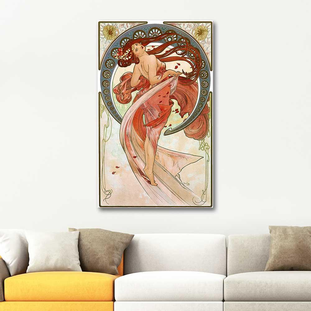 The Arts Dance by Alphonse Mucha as Art Print