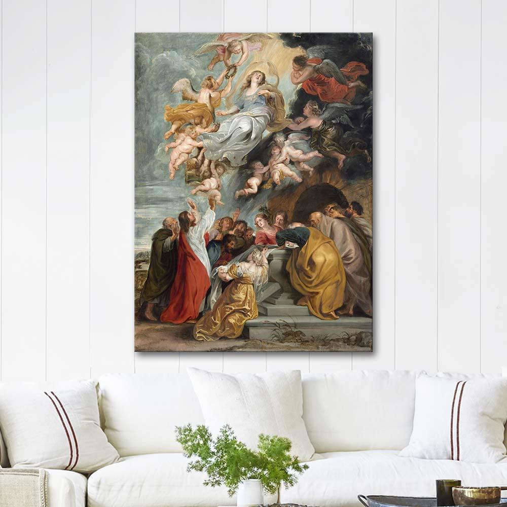 The Assumption of the Virgin by Peter Paul Rubens as Art Print