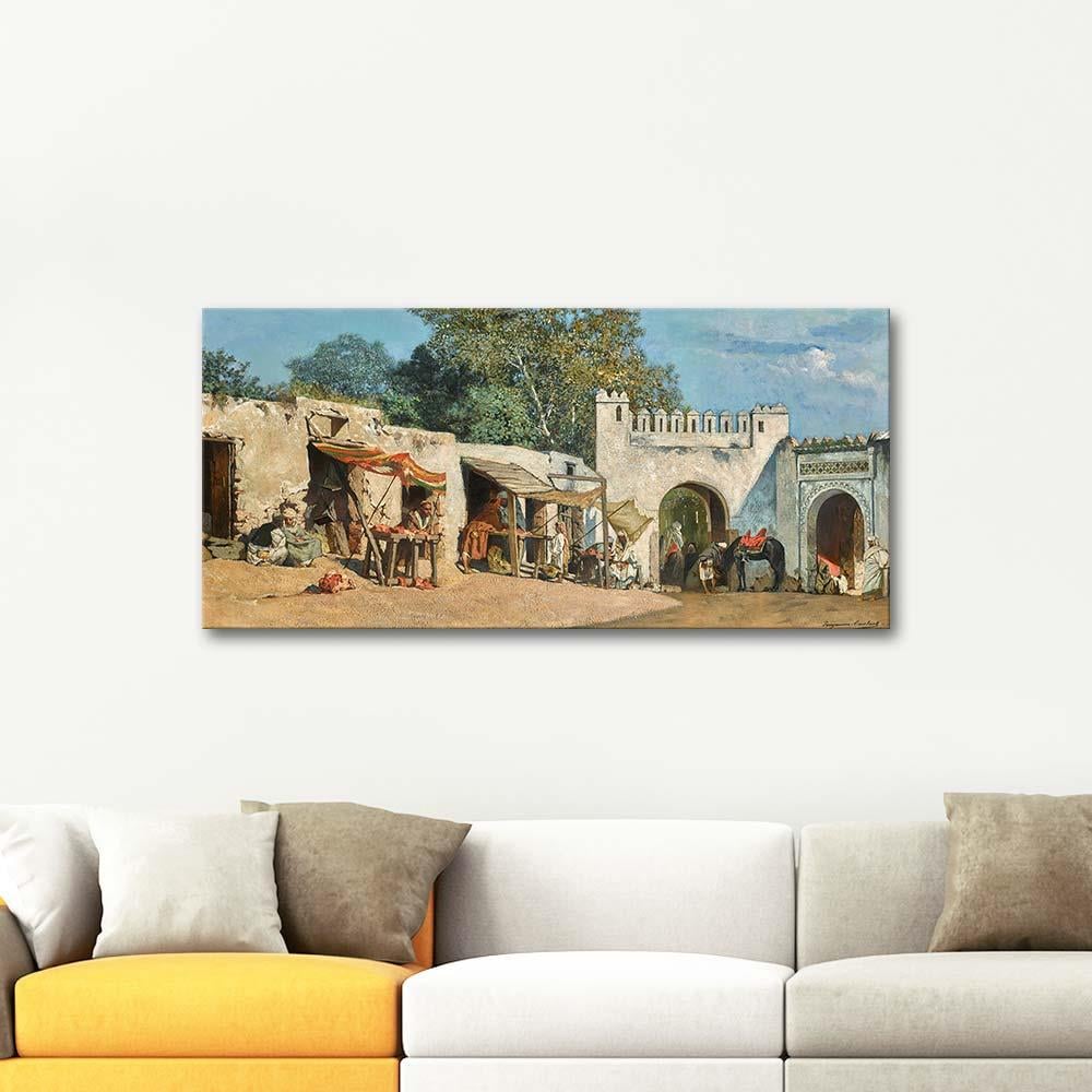Jean Joseph Benjamin Constant El Fahs Kapısı Tangier Kanvas Tablo
