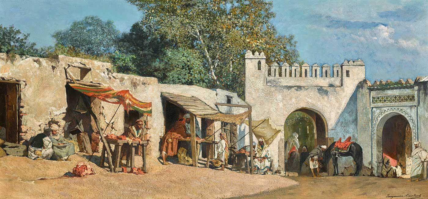 Jean Joseph Benjamin Constant El Fahs Kapısı Tangier Kanvas Tablo