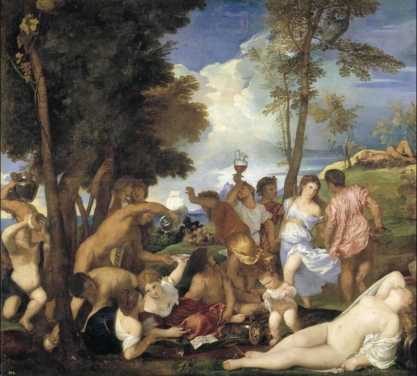 Titian Andrianlar Alem Yaparken Kanvas Tablo