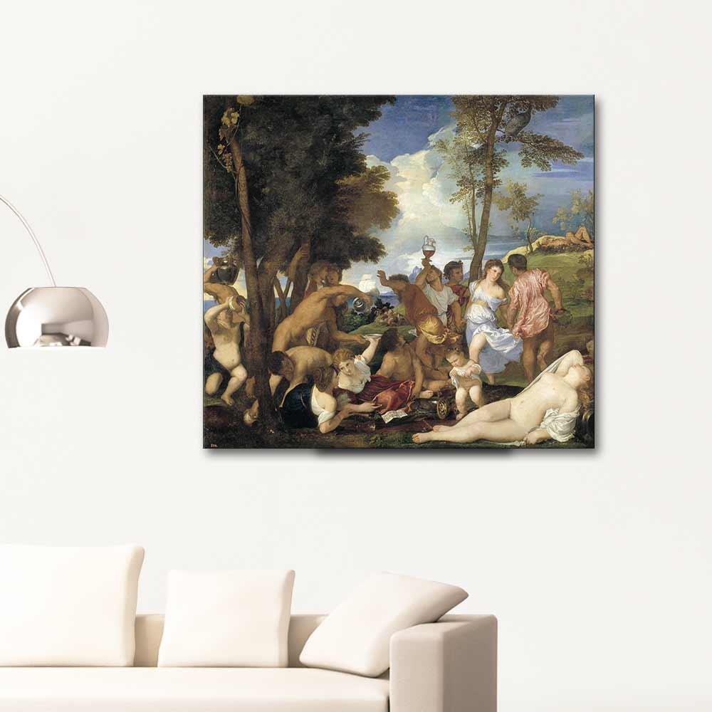 Titian Andrianlar Alem Yaparken Kanvas Tablo