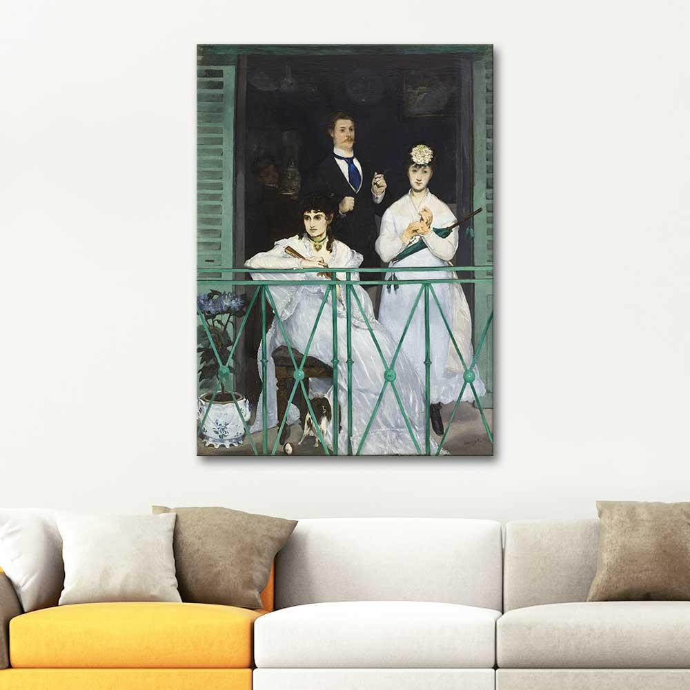 Edouard Manet Balkon Kanvas Tablo