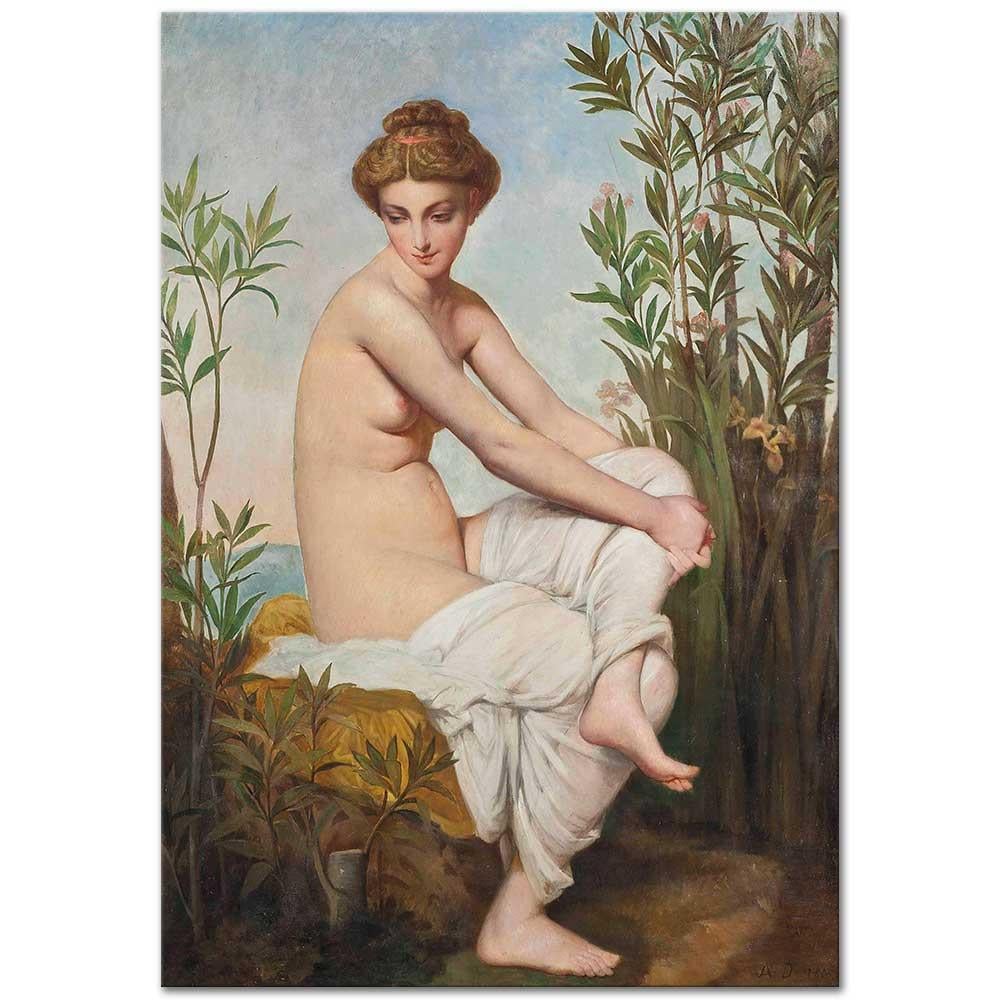 The Bather by Eugene Emmanuel Amaury Duval as Art Print