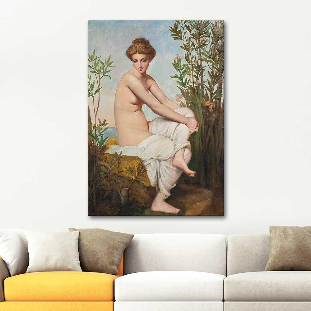 The Bather by Eugene Emmanuel Amaury Duval as Art Print