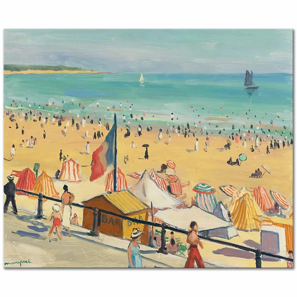 Albert Marquet Sables D'olonne Sahili Kanvas Tablo