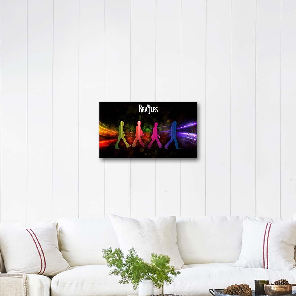 Beatles Renkler İçinde Kanvas Tablo