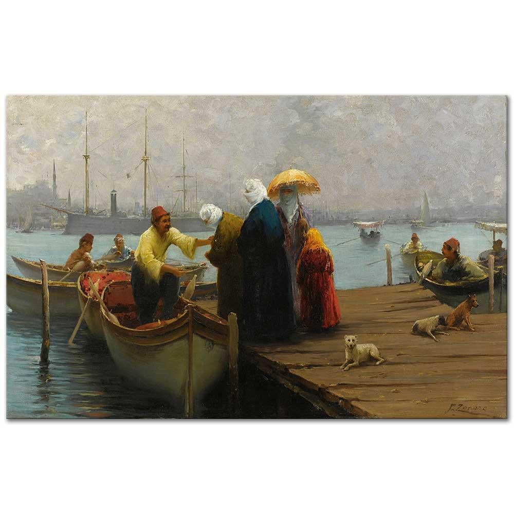 Fausto Zonaro Sandal Kanvas Tablo