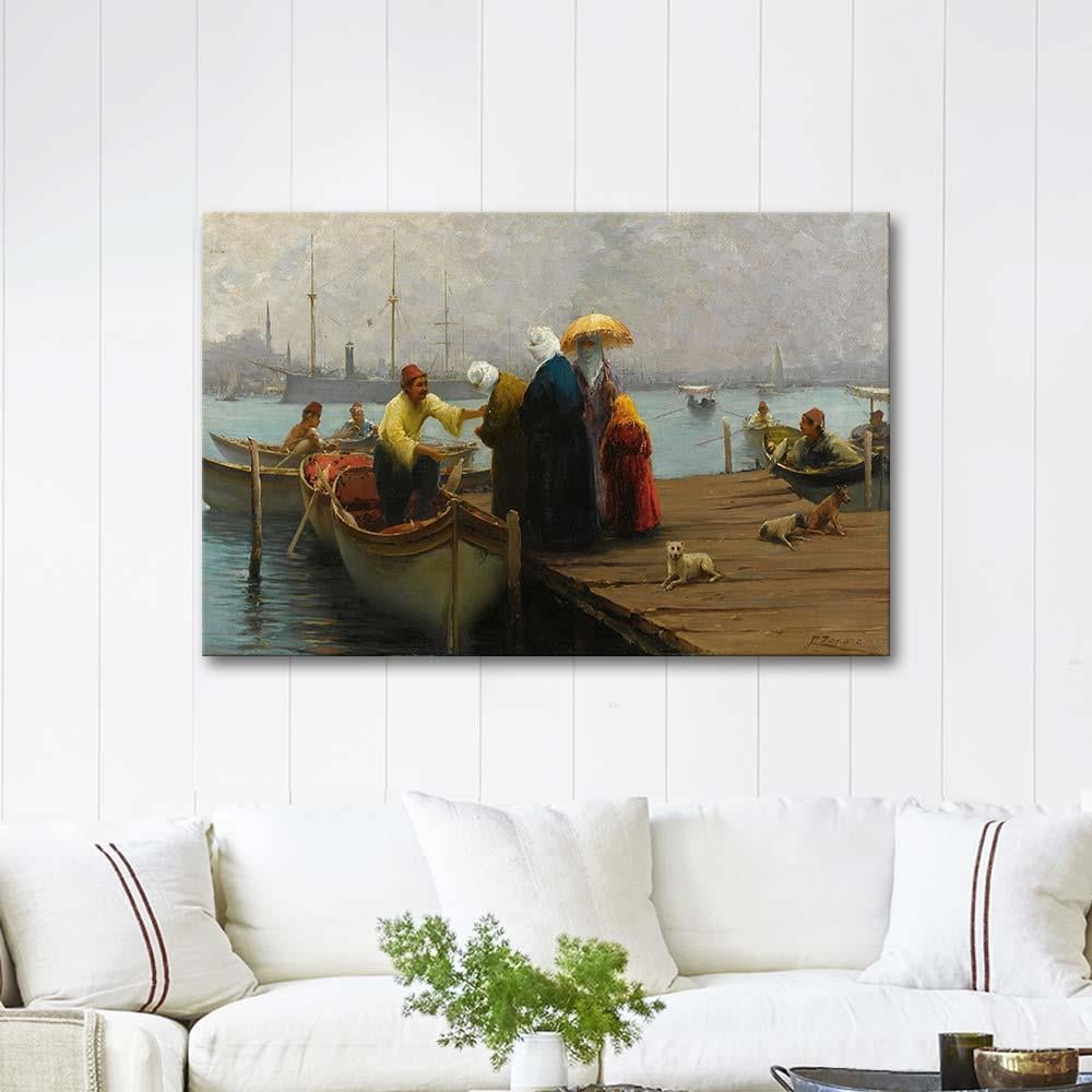 Fausto Zonaro Sandal Kanvas Tablo