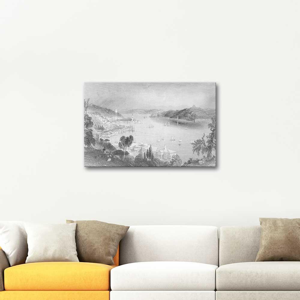 The Bosphorus Constantinople by William Henry Bartlett as Art Print