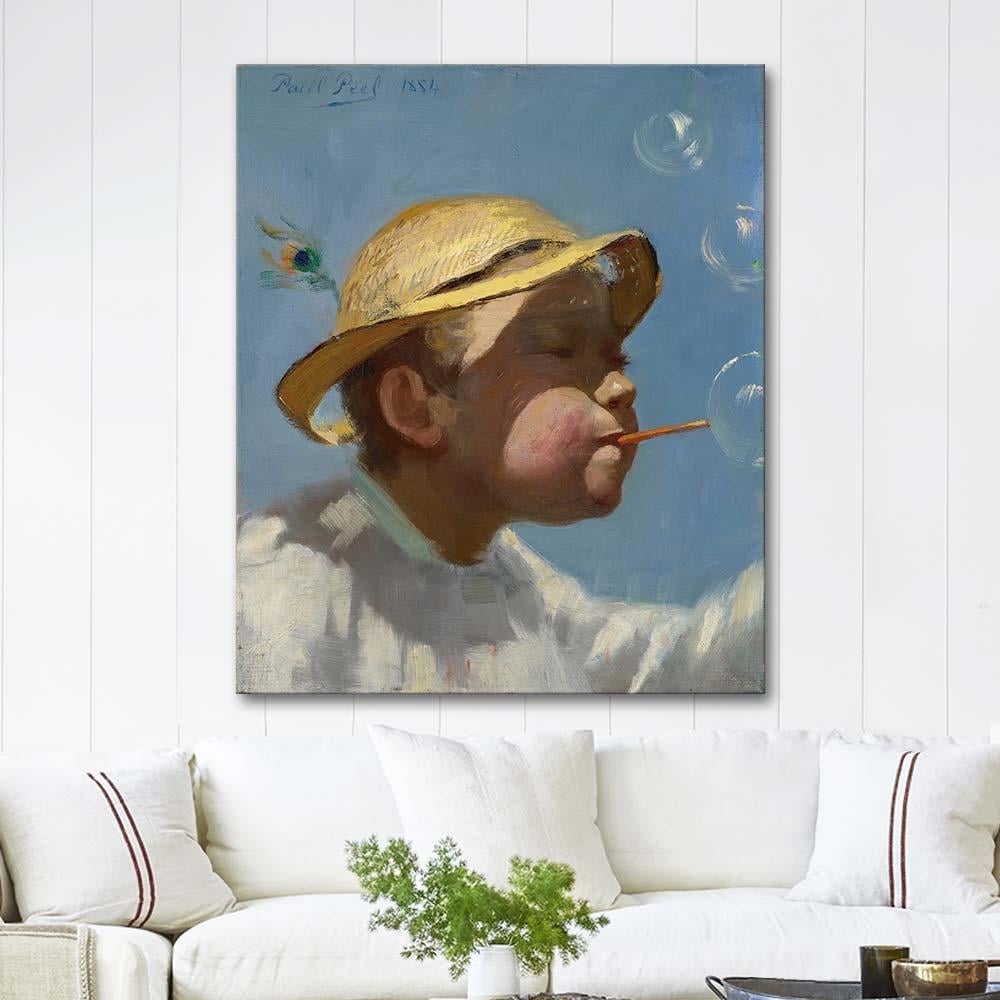 Paul Peel Baloncuklar Kanvas Tablo