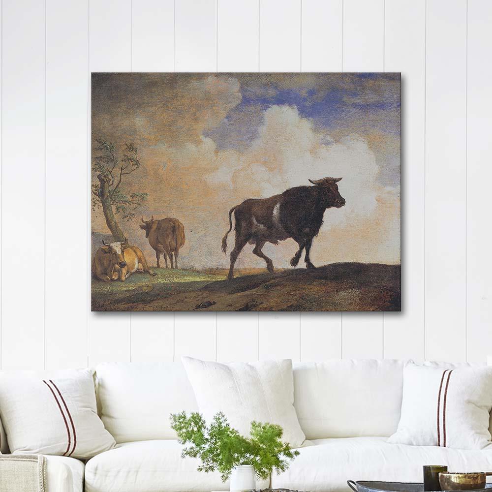 The Bull by Paulus Potter as Art Print