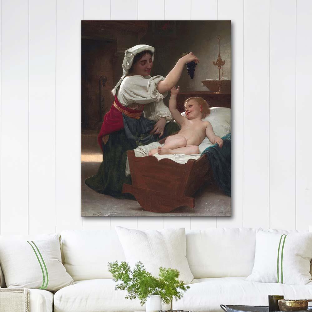The Bunch Of Grape by William Adolphe Bouguereau as Art Print