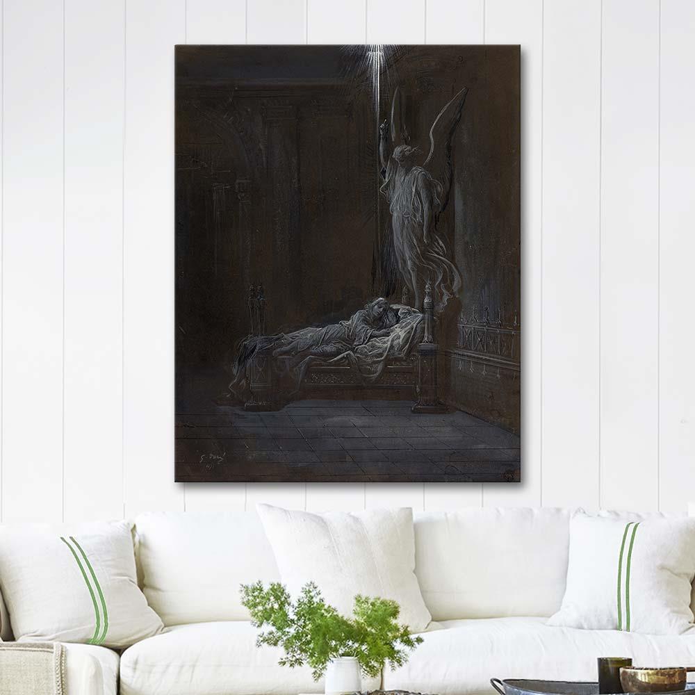 Gustave Dore Samuel'in Çağrılışı Kanvas Tablo