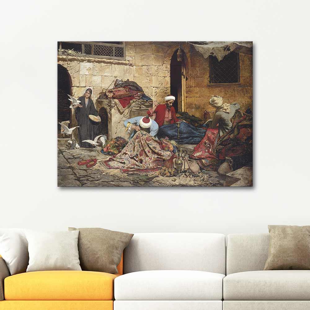 Rudolf Swoboda Halı Tamircileri Kanvas Tablo
