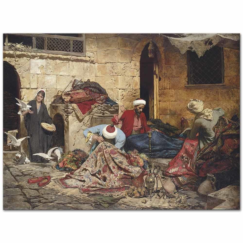 Rudolf Swoboda Halı Tamircileri Kanvas Tablo