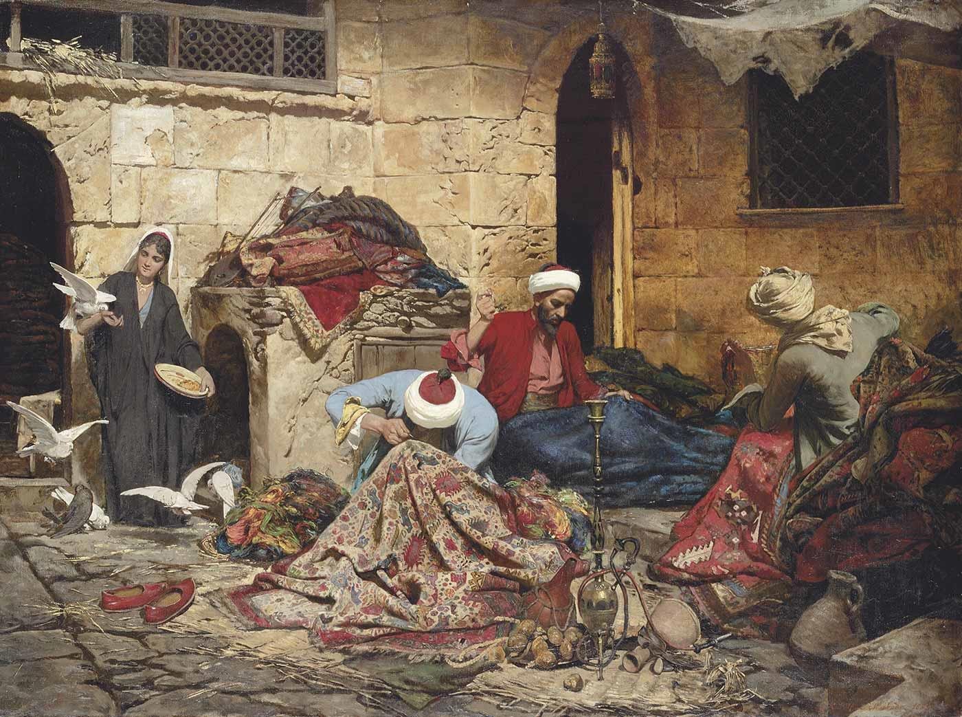 Rudolf Swoboda Halı Tamircileri Kanvas Tablo