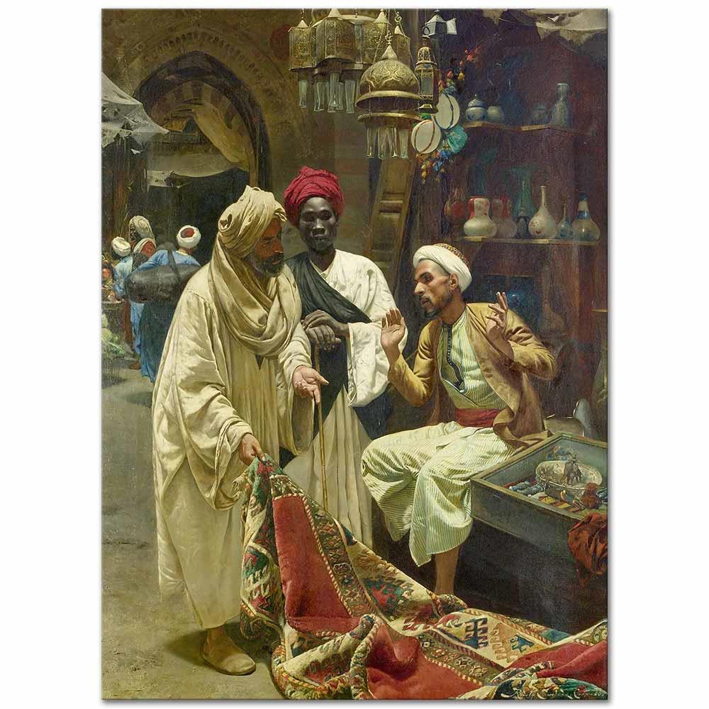 Rudolf Swoboda Halı Satıcısı Kanvas Tablo